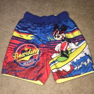 Boys Mickey Mouse Swim Trunks 3T